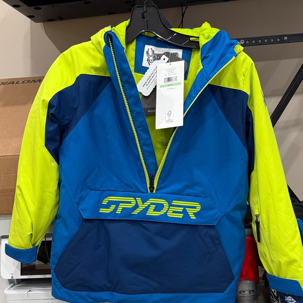 Spyder Blue and Bright Yellow Jacket